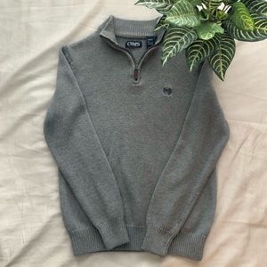 CHAPS Quarter Zip Turtle Neck Sweater